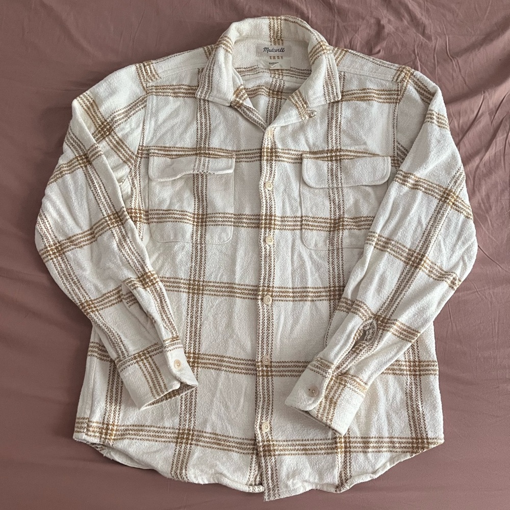 Madewell Relaxed Fit Plaid Button Up XS
